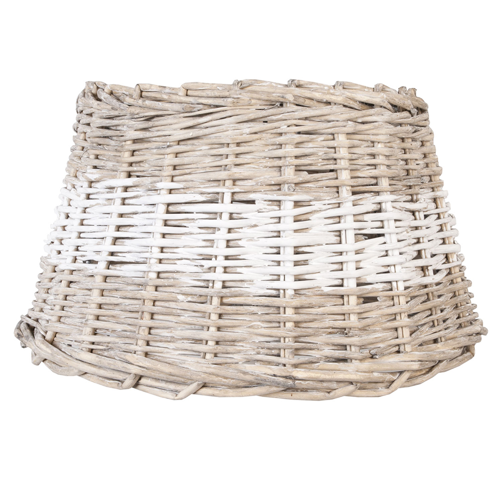 Clayre&Eef LampenkapØ 38x22 cm Beige Rotan afbeelding