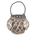 Clayre & Eef Lanterne Ø 28x20 cm Gris Bois