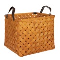 Clayre & Eef Opbergmand Set van 2  30x30x26 cm Bruin Rotan Vierkant