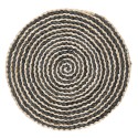 Clayre & Eef Placemat Ø 35x1 cm Beige Black Straw Round