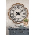 Clayre & Eef Aufbewahrungskorb 3er Set Ø21x20 cm Beige Braun Seegras Rund