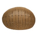 Clayre & Eef Casa dei gatti Ø 47x30 cm Marrone Beige Rattan  Rotondo
