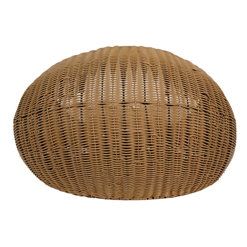 Clayre & Eef Casa dei gatti Ø 47x30 cm Marrone Beige Rattan  Rotondo