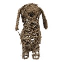 Clayre & Eef Statuetta Cane 32x17x30 cm Marrone Rattan