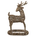 Clayre & Eef Figur Hirsch 30x20x49 cm Braun Rattan