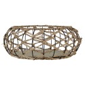 Clayre & Eef Aufbewahrungskorb Ø 39x15 cm Braun Rattan Rund