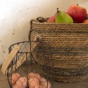 Clayre & Eef Storage Basket Set of 3 Ø 38x32 cm Brown Seagrass Round