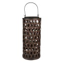Clayre & Eef Wind Light Ø 19x40 cm Brown Bamboo Round