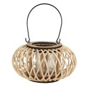Clayre & Eef Wind Light Ø 23x12 cm Beige Bamboo Round