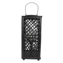 Clayre & Eef Wind Light 21x21x50 cm Black Bamboo