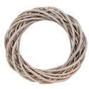 Clayre & Eef Krans Ø 20 cm Bruin Rotan