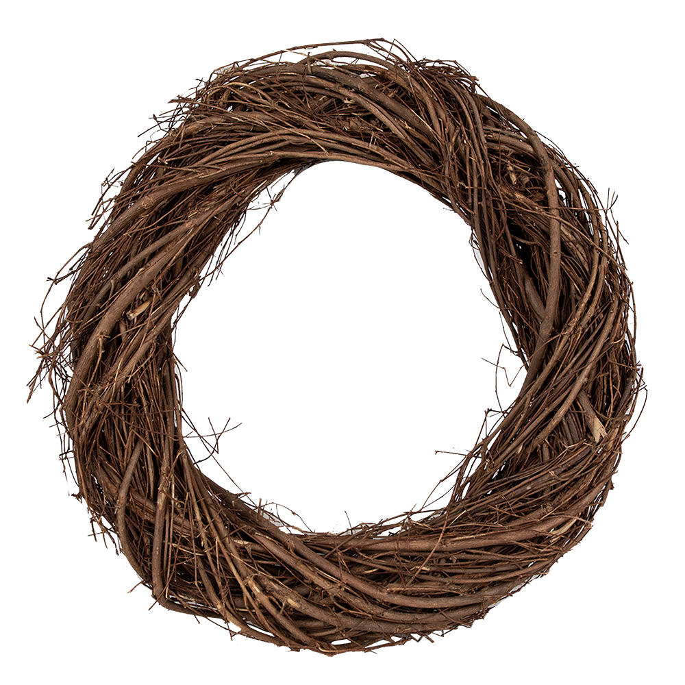 Clayre&Eef KransØ 35 cm Bruin Hout afbeelding