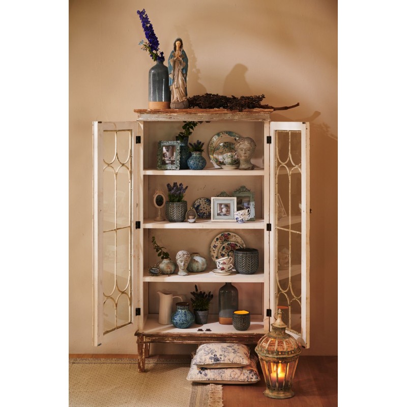Clayre & Eef Bloempot  18x17x25 cm Grijs Bruin Steen