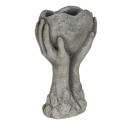 Clayre & Eef Pot de fleurs 19x13x34 cm Gris Pierre