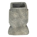 Clayre & Eef Bloempot  11x10x16 cm Grijs Steen