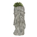 Clayre & Eef Blumentopf 16x15x38 cm Grau Stein