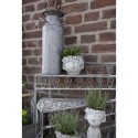 Clayre & Eef Pot de fleurs 17x17x25 cm Gris Pierre