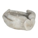Clayre & Eef Bloempot  18x16x9 cm Beige Steen