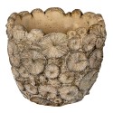 Clayre & Eef Planter Ø 16x15 cm Grey Stone Round