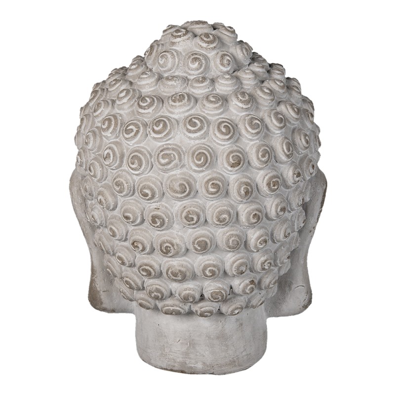 Clayre & Eef Figur Buddha 17x17x24 cm Grau Stein