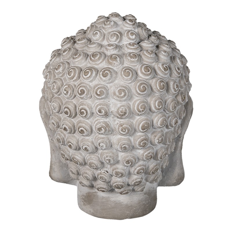 Clayre & Eef Figurine Bouddha 15x15x19 cm Gris Pierre
