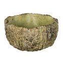 Clayre & Eef Blumentopf 17x16x9 cm Grün Stein Rund