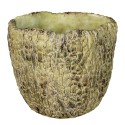 Clayre & Eef Pot de fleurs Ø 20x18 cm Vert Pierre Rond