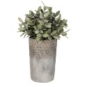 Clayre & Eef Bloempot  Ø 12x19 cm Grijs Steen Rond