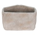 Clayre & Eef Fioriera Bocca 26x16x16 cm Grigio Pietra