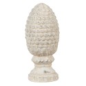 Clayre & Eef Figur Tannenzapfen Ø 10x23 cm Beige Stein