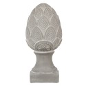 Clayre & Eef Figurine Pinecone Ø 16x33 cm Grey Stone