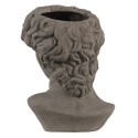 Clayre & Eef Fioriera Busto  14x13x21 cm Grigio Pietra