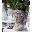 Clayre & Eef Fioriera Busto  14x13x21 cm Grigio Pietra