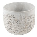 Clayre & Eef Planter Ø 14x11 cm Beige Stone Round