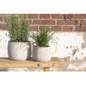 Clayre & Eef Planter Ø 14x11 cm Beige Stone Round