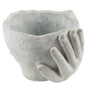 Clayre & Eef Fioriera Testa Ø 11x11 cm Grigio Pietra
