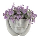 Clayre & Eef Fioriera Testa Ø 11x11 cm Grigio Pietra