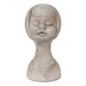 Clayre & Eef Bust Girl 12x11x24 cm Beige Stone