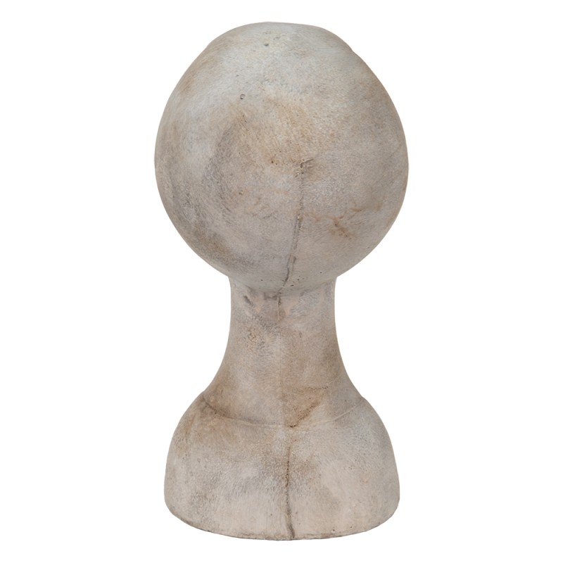 Clayre & Eef Bust Girl 12x11x24 cm Beige Stone