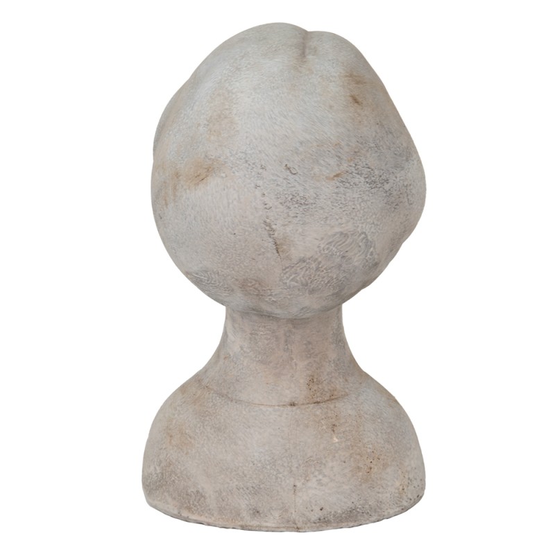 Clayre & Eef Buste Meisje 11x10x18 cm Beige Steen
