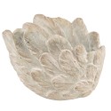Clayre & Eef Blumentopf Flügel Ø 20x13 cm Grau Stein
