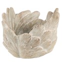 Clayre & Eef Planter Wings Ø 7 16x11 cm Grey Stone
