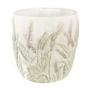 Clayre & Eef Fioriera Ø 13x13 cm Beige Verde Pietra Stoppie di grano
