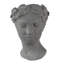 Clayre & Eef Planter Head 18x17x25 cm Grey Stone