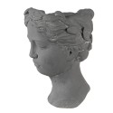 Clayre & Eef Planter Head 18x17x25 cm Grey Stone