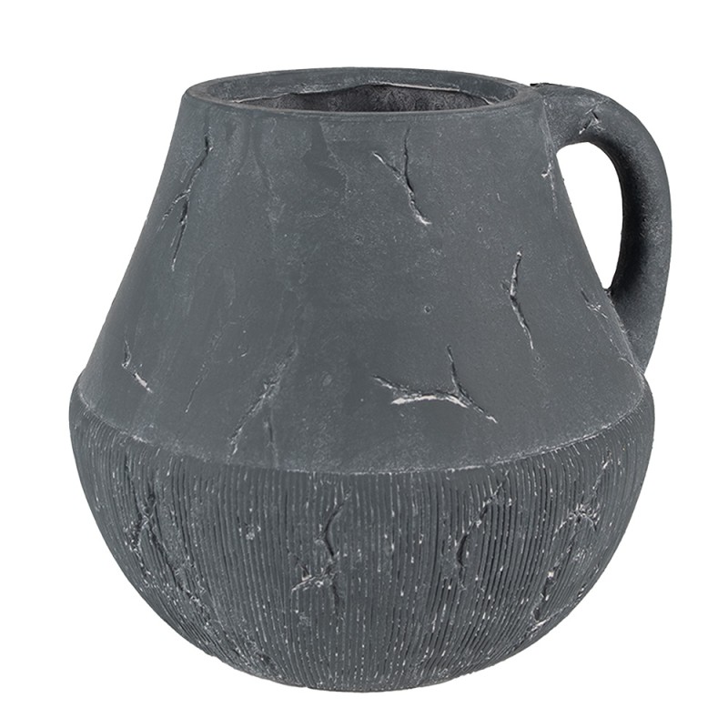Clayre & Eef Planter 23x23x21 cm Grey Stone