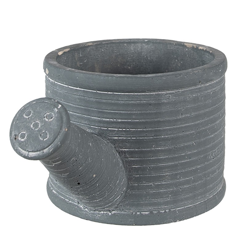 Clayre & Eef Blumentopf Gießkanne 27x15x11 cm Grau Stein