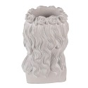 Clayre & Eef Pot de fleurs Tête 20x17x30 cm Gris Pierre
