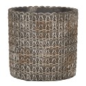 Clayre & Eef Innenblumentopf Ø 18x17 cm Grau Stein