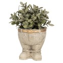 Clayre & Eef Planter Trousers Ø 15x17 cm Grey Stone